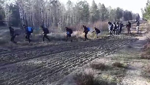 VSAT vaizdo medžiagoje &ndash; du atvejai, kai psieniečiai į Lietuvą neįleido migrantų