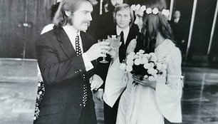 Vestuvės Santuokų rūmuose, 1976 m. spalio 16 d.