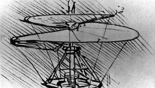 Leonardo da Vinči sraigtasparnio eskizas