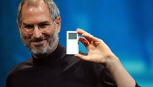 Steve'as Jobsas ir &bdquo;iPod mini&ldquo; 