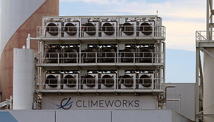 „Swiss Climeworks AG“ CO2 surinkimo iš oro įrenginys Hinvilyje