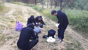 Sulaikyti migrantai