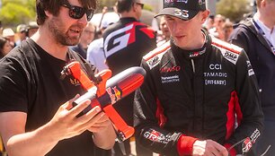 Elfynas Evansas Kanarijos ralyje. WRC organizatorių &bdquo;facebook&ldquo; puslapyje patalpinta nuotr.