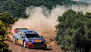 Akimirka i&scaron; Graikijos ralio. WRC organizatorių &bdquo;facebook&ldquo; puslapyje patalpinta nuotr.