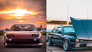 „Nissan Silvia S13“ ir BMW E30/ Carter Brink - Patrik Storm Unsplash nuotr.