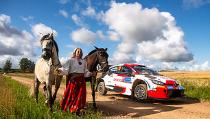 Akimirka iš Estijos WRC varžybų. Red Bull nuotr.