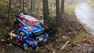 D.Sordo ir A.Fourmaux avarija. WRC organizatorių nuotr.