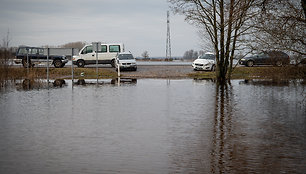 Potvynis Žalgirių kaime, 2024 m. Vasario 16 d. 