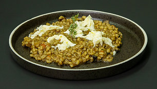 Perlinių kruopų risotto 