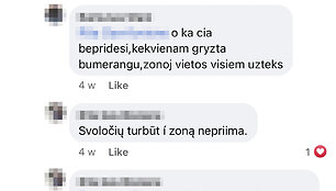 Komentarai sukčių grupėje