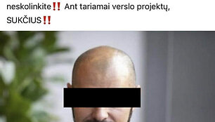 Įra&scaron;as sukčių grupėje