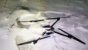 Sučiuptas kontrabandininkų dronas