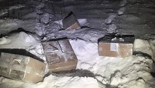 Sučiuptas kontrabandininkų dronas