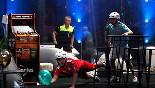 Balionų mu&scaron;inėjimo pasaulio čempionato varžybų akimirka