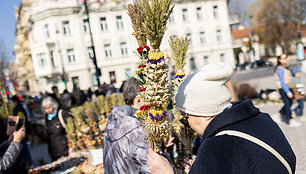Verbų sekmadienio mugė prie Vilniaus Katedros