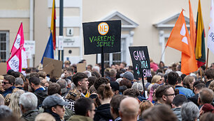 Protestas prie&scaron; valdančiąją koaliciją