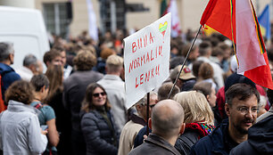 Protestas prie&scaron; valdančiąją koaliciją