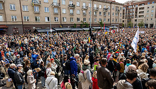 Protestas prie&scaron; valdančiąją koaliciją