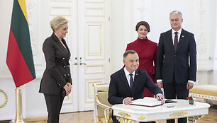 Prezidentas Gitanas Nausėda susitinka su Lenkijos prezidentu Andrzejumi Duda