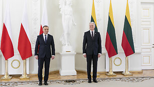 Prezidentas Gitanas Nausėda susitinka su Lenkijos prezidentu Andrzejumi Duda