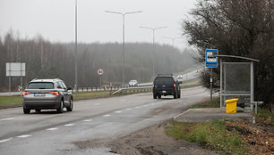 Automobilių eismas Minsko pl. ties stotele „Kinologijos centras“