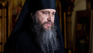 Lietuvos Ortodoksų bažnyčios spaudos konferenciją dėl sprendimo suspenduoti penkis bažnyčios kunigus