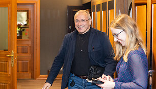 Gabrieliaus Landsbergio ir Michailo Chodorkovskio spaudos konferencija