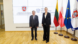 Agnė Bilotaitė susitiko su Lenkijos vidaus reikalų ministru