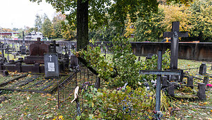 I&scaron;lūžę medžiai Rasų kapinėse