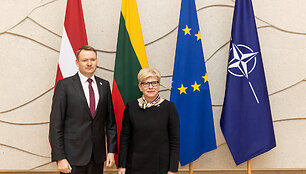 Ingrida &Scaron;imonytė susitiko su Latvijos Parlamento Pirmininku Edvardsu Smiltēnsu