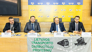 Lietuvos transporto darbuotojų profesinių sąjungų forumo spaudos konferencija