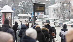 Vilniaus viešasis transportas streiko metu