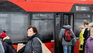 Vilniaus viešasis transportas streiko metu