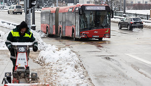 Vilniaus viešasis transportas streiko metu