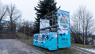 „Red Bull Jump & Freeze“ pasiruošimas ant Tauro kalno