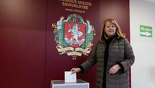 Vilija Blinkevičiūtė balsavo savivaldybių rinkimuose