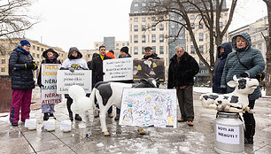 Pienininkų protestas prie Vyriausybės