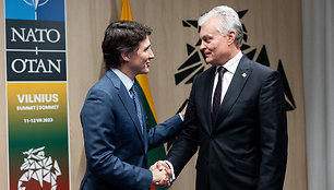 Gitanas Nausėda susitiko su Kanados Premjeru Justinu Trudeau