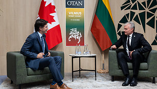 Gitanas Nausėda susitiko su Kanados Premjeru Justinu Trudeau