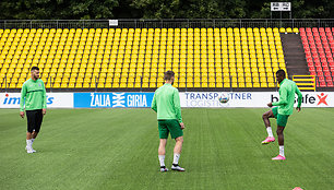 Vilniaus „Žalgirio“ treniruotė prieš rungtynes su „Galatasaray“