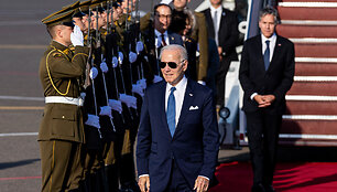 Joe Bidenas atvyko į Vilnių