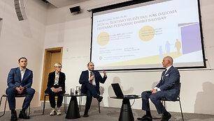 Konferencija &bdquo;2024 m. &scaron;vietimo biudžetas: kas daroma gerinant pedagogų darbo sąlygas?"