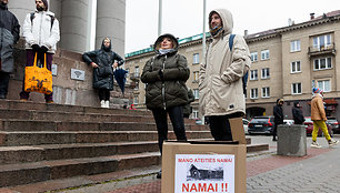 Protestas del NT mokesčio prie seimo