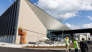 Vilniaus oro uosto naujojo išvykimo terminalo statybos darbai