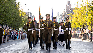 Karinių orkestrų festivalio &bdquo;Military Tattoo Lithuania 2024&ldquo; paradas