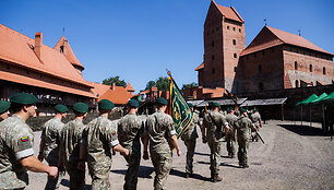 Sausumos pajėgų vėliavų žygio fini&scaron;as ir Sausumos pajėgų dienos i&scaron;kilminga ceremonija
