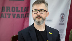  Generolo Žemaičio Lietuvos karo akademijoje vyko spaudos konferencija ir susitikimas su sužeistais Ukrainos gynėjais 