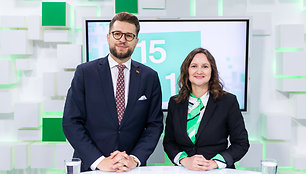 Lukas Savickas, Jurgita Šimelevičienė 15min studijoje