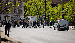 Protestas katedros aik&scaron;tėje