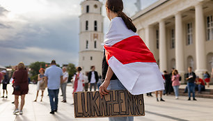 Baltarusių mitingas katedros aikštėje